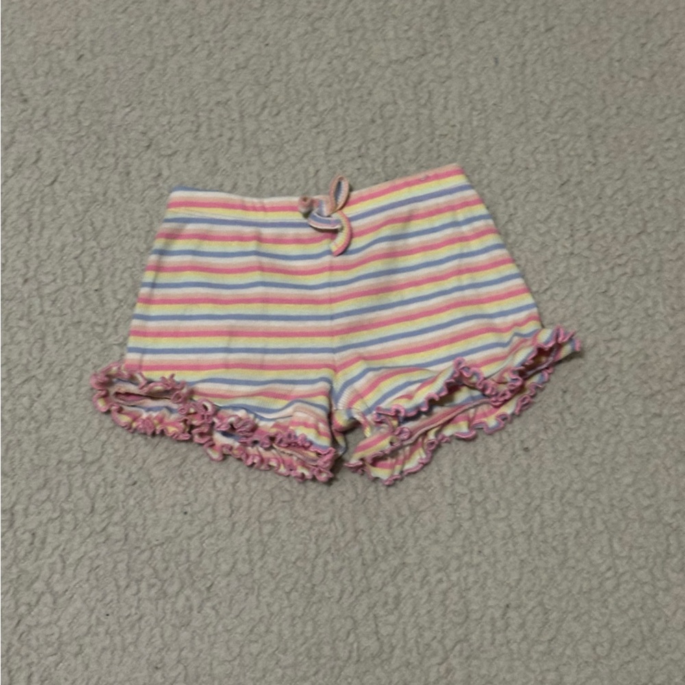 Garanimals Striped Ruffle Shorts - Pink, Yellow, Blue